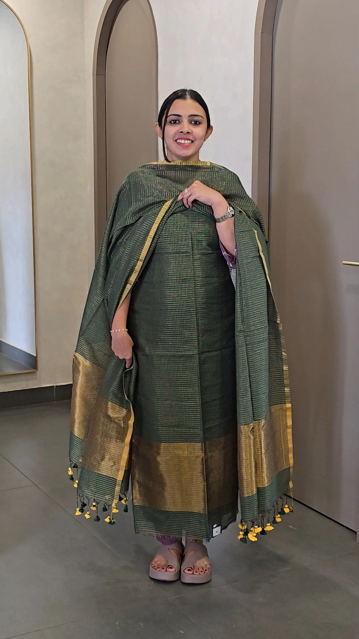 Chanderi Salwarsuit - SC 10837