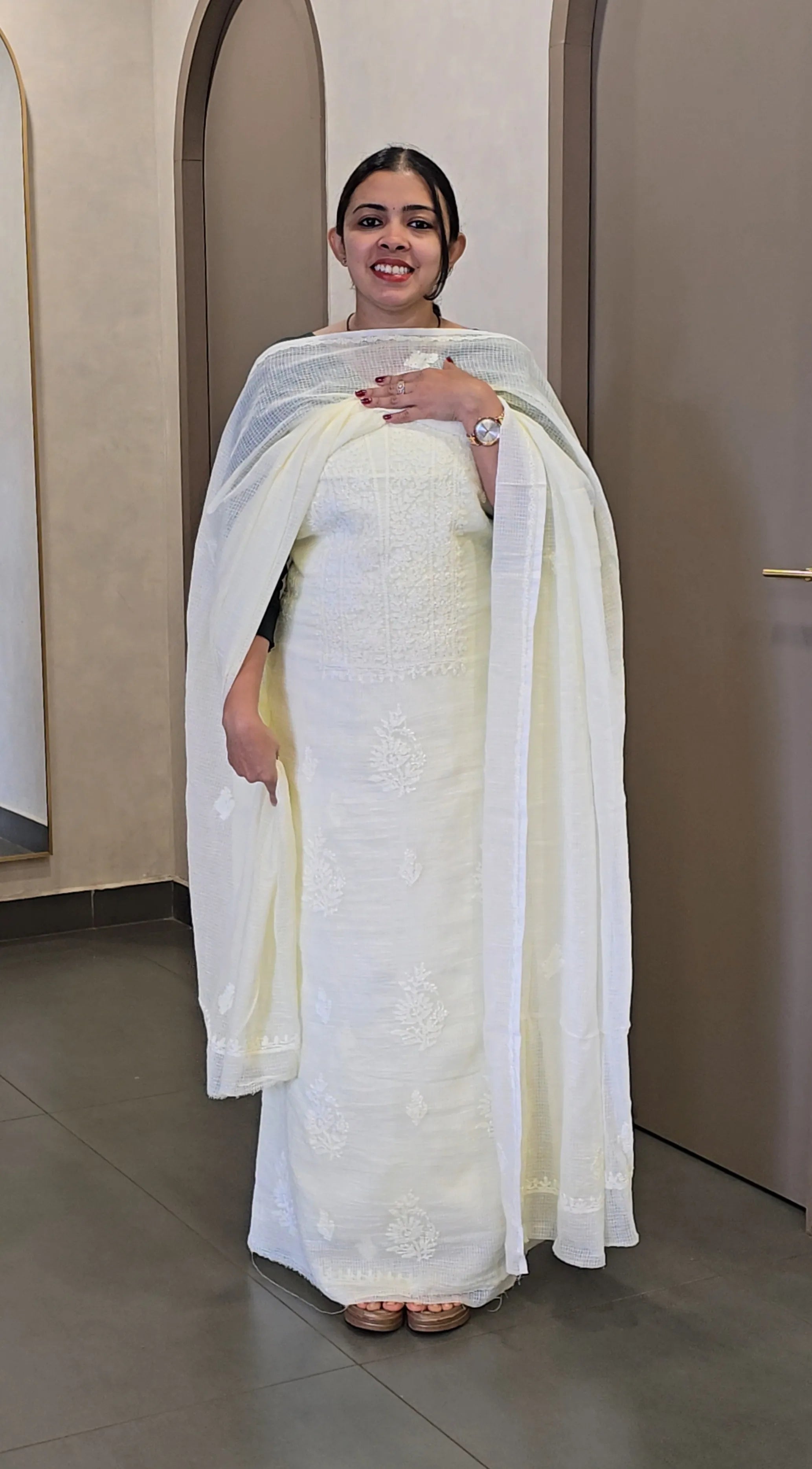 Premium Cotton Kota Chikanakari Salwarsuit - SC 10394