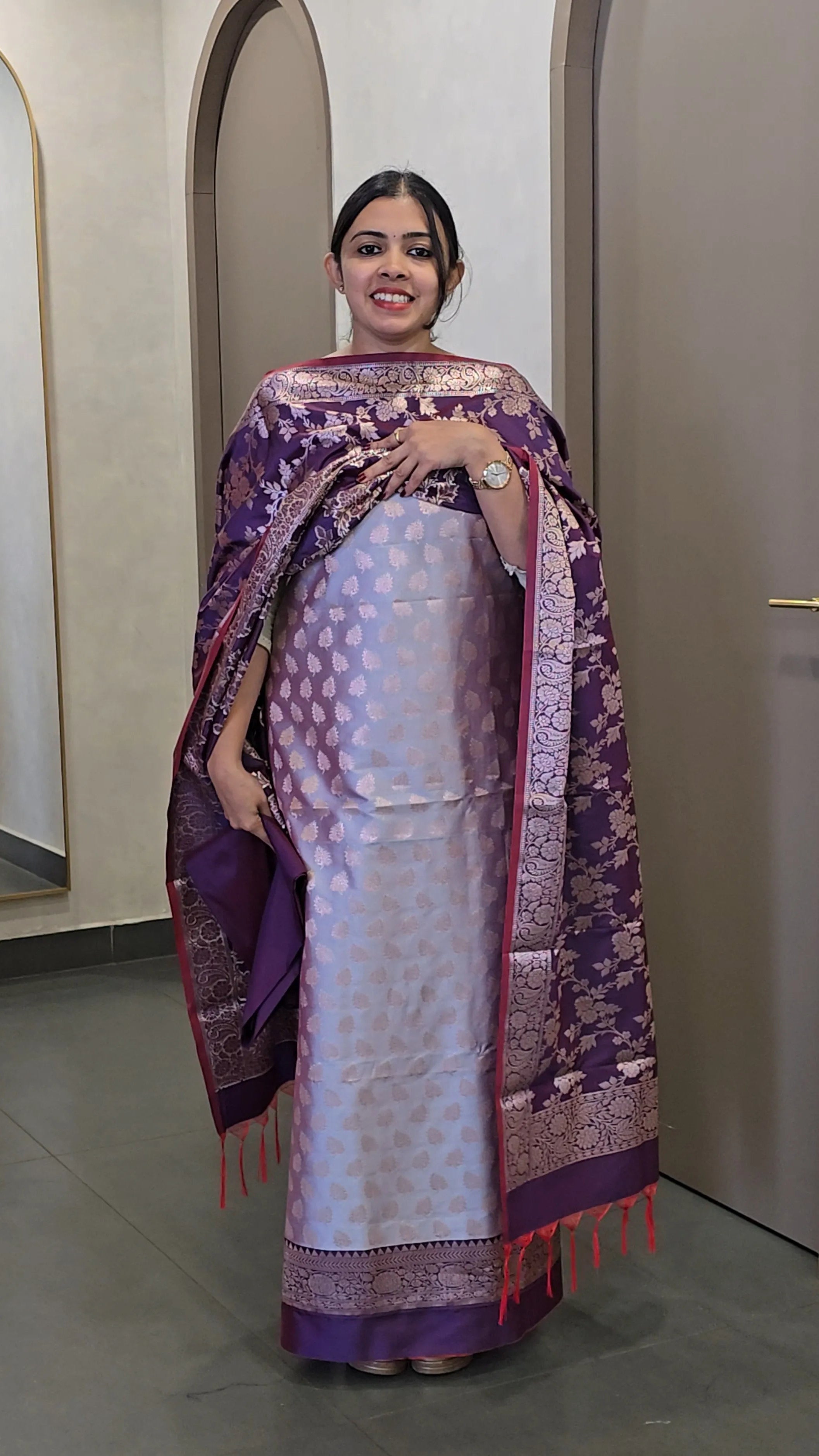 Soft Silk Banarasi Salwarsuit - SC 10254